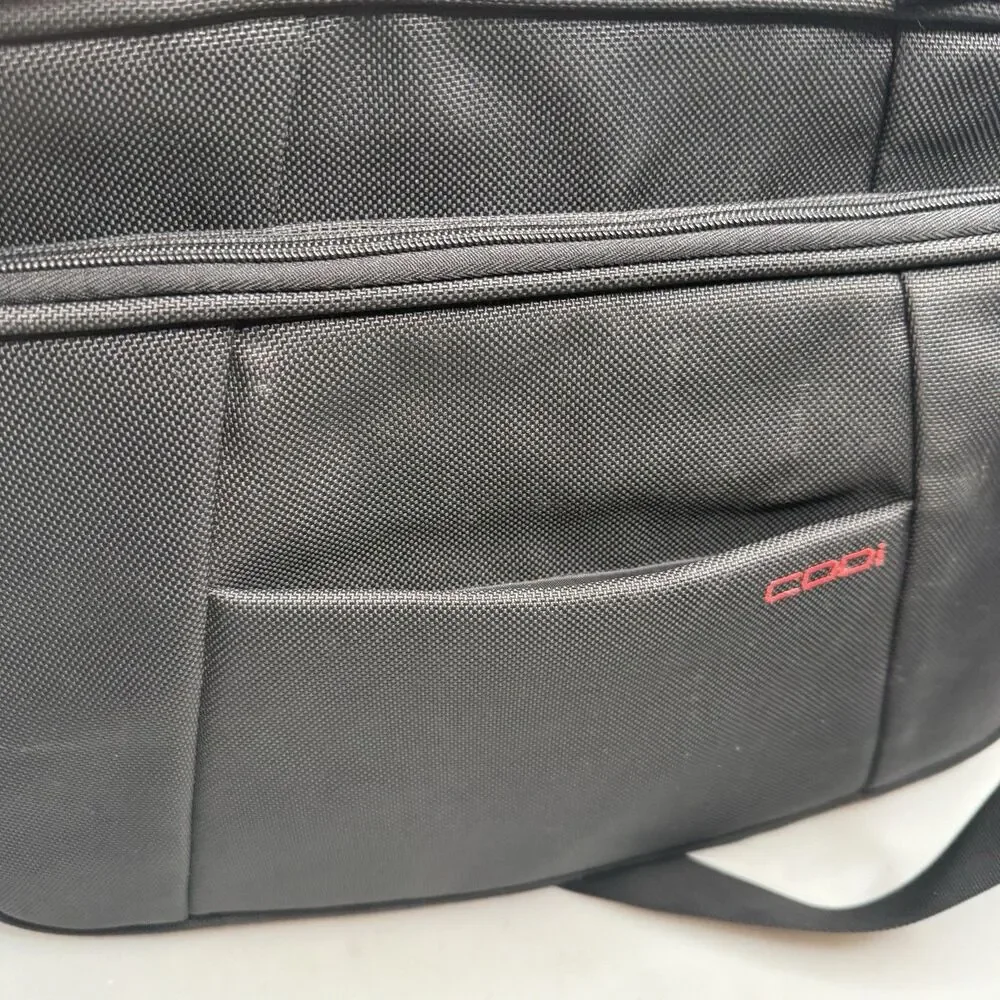 CODi Professional Laptop Messenger Bag Black Business Shoulder Crossbody 15